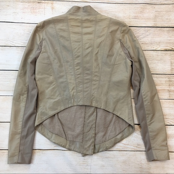 BCBGMAXAZRIA | genuine leather jacket asymmetrical - Picture 7 of 8